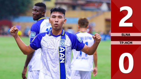 VIDEO bàn thắng SLNA vs TP.HCM: 2-0 (Vòng 1 giai đoạn 2 VLeague 2023)