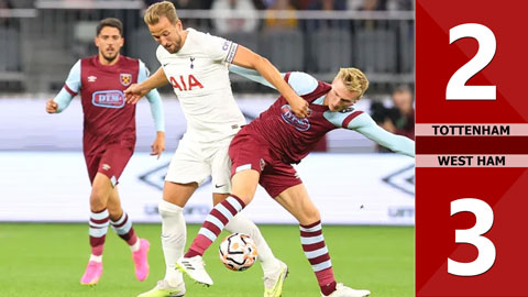 VIDEO bàn thắng Tottenham vs West Ham: 2-3 (Giao hữu CLB 2023)