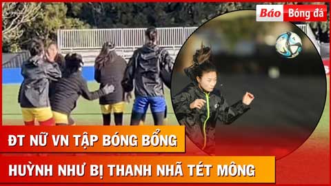 Huỳnh Như bị đồng đội thi nhau tét vào... mông, ĐT nữ Việt Nam rèn bóng bổng trước trận Bồ Đào Nha