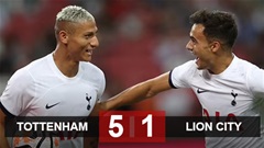 Kết quả Tottenham 5-1 Lion City: Richarlison lập hat-trick, Tottenham xuất sắc lội ngược dòng