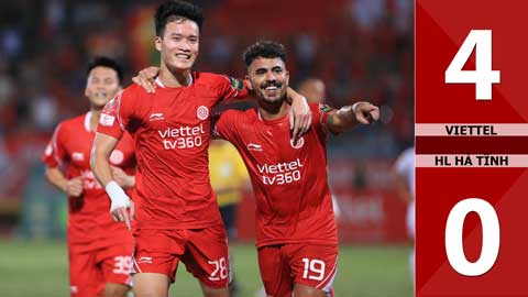 VIDEO bàn thắng Viettel vs HL Hà Tĩnh: 4-0 (Vòng 3 giai đoạn 2 V.League 2023)