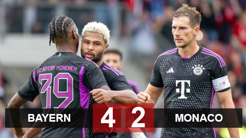 Kết quả Bayern 4-2 Monaco: Hùm xám ngược dòng ngoạn mục