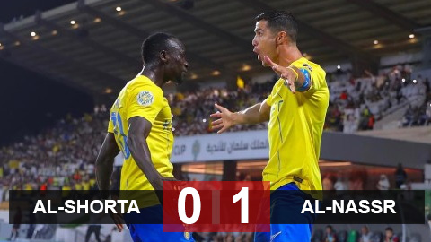 Kết quả Al-Shorta 0-1 Al-Nassr: Ronaldo hướng tới danh hiệu đầu tiên tại Trung Đông
