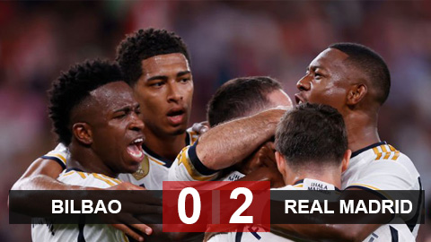 Kết quả Bilbao 0-2 Real Madrid: Bellingham ghi bàn, Real giành 3 điểm ở ngày ra quân