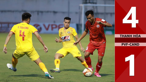 VIDEO bàn thắng Thanh Hoá vs PVF-CAND: 4-1 (Bán kết Cúp QG 2023)