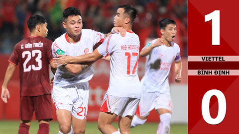 VIDEO bàn thắng Viettel vs Bình Định: 1-0 (Bán kết Cúp QG 2023)