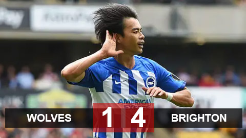 Kết quả Wolves 1-4 Brighton: Seagulls thắng trận thứ 2 liên tiếp ở Ngoại hạng Anh