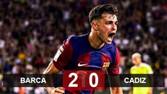 Kết quả Barca 2-0 Cadiz: Bùng nổ vào cuối trận