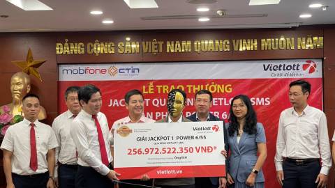 Vietlott trao giải Jackpot lớn thứ nhì lịch sử xổ số tại Việt Nam