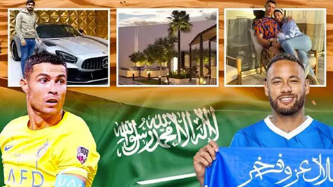 Suýt xoa với cuộc sống như ông hoàng của Ronaldo và Neymar tại Saudi Arabia