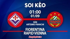 Soi kèo hot hôm nay 31/8: Fiorentina đè góc chung cuộc trận Fiorentina vs Rapid Wien; Mưa gôn trận Aberdeen vs Hacken