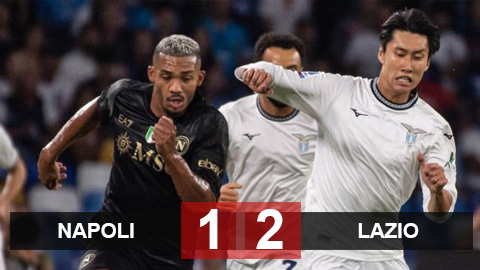 Kết quả Napoli 1-2 Lazio: Hạ gục nhà vô địch, Lazio có 3 điểm đầu tiên