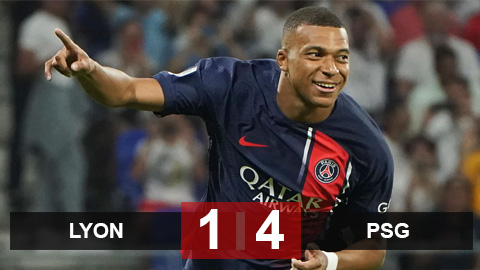 Kết quả Lyon 1-4 PSG: Kết liễu đối thủ ngay từ hiệp 1