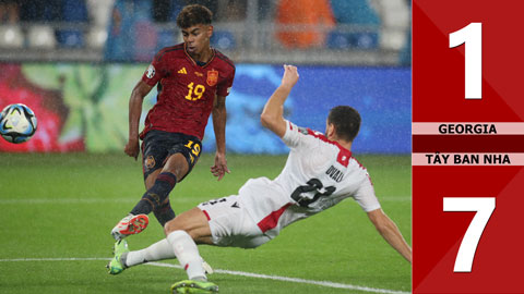 VIDEO bàn thắng Georgia vs Tây Ban Nha: 1-7 (Bảng A vòng loại EURO 2024)