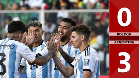 VIDEO bàn thắng Bolivia vs Argentina: 0-3 (Vòng loại World Cup 2026)