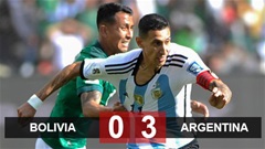 Kết quả Bolivia 0-3 Argentina: Di Maria tỏa sáng thay Messi, Argentina tạm lên ngôi số 1