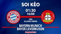 Soi kèo hot hôm nay 15/9: Bayern thắng góc chấp trận Bayern vs Leverkusen; Khách thắng kèo châu Á trận Paderborn vs Wehen