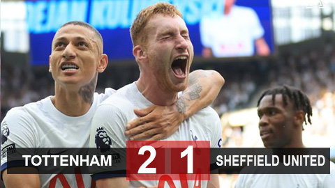Kết quả Tottenham 2-1 Sheffield United: Màn ngược dòng không tưởng