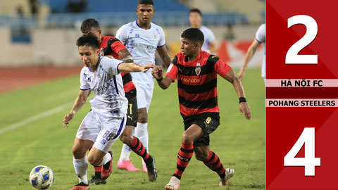 VIDEO bàn thắng Hà Nội FC vs Pohang Steelers: 2-4 (Vòng bảng AFC Champions League 2023/24)