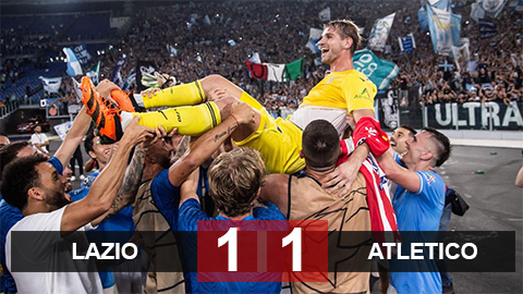 Kết quả Lazio 1-1 Atletico: Khoảnh khắc khó tin khiến Atletico mất điểm