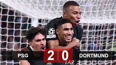 Kết quả PSG 2-0 Dortmund: Mbappe ghi bàn thứ 8 ở mùa giải, PSG ra quân thắng lợi