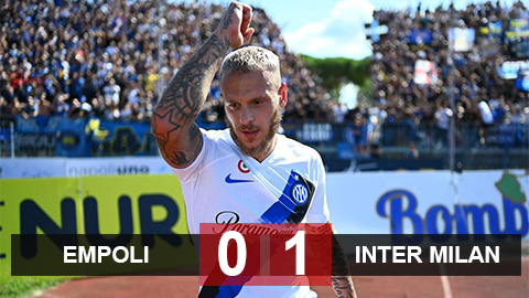 Kết quả Empoli 0-1 Inter Milan: Không thể cản bước Nerazzurri