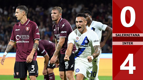 VIDEO bàn thắng Salernitana vs Inter: 0-4 (Vòng 7 Serie A 2023/24)