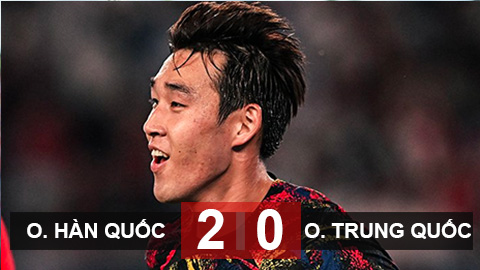 Olympic Trung Quốc 0-2 Olympic Hàn Quốc: Chủ nhà không thể tạo bất ngờ