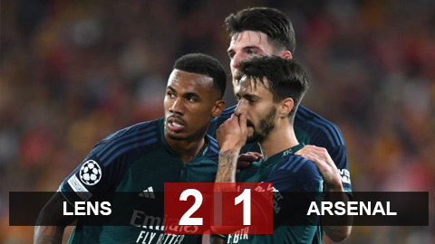 Kết quả Lens 2-1 Arsenal: Chiến thắng bất ngờ