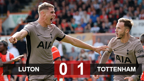 Kết quả Luton 0-1 Tottenham: Gà trống tạm chiếm ngôi đầu