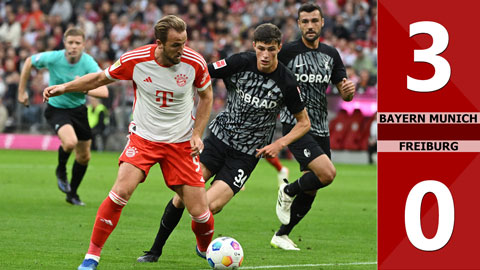 VIDEO bàn thắng Bayern Munich vs Freiburg: 3-0 (Vòng 7 Bundesliga 2023/24)