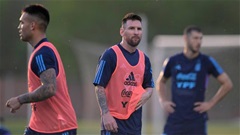 Messi lên tuyển nhưng để ngỏ khả năng ra sân