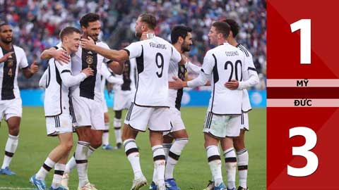 VIDEO bàn thắng Mỹ vs Đức: 1-3 (Giao hữu Quốc tế 2023)