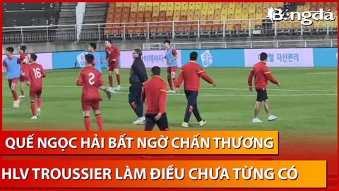 HLV Troussier làm điều chưa từng có trên sân Suwon trước trận gặp Hàn Quốc