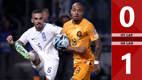 VIDEO bàn thắng Hy Lạp vs Hà Lan: 0-1 (Vòng loại EURO 2024)