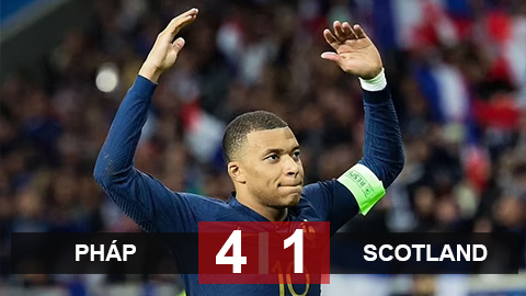 Kết quả Pháp 4-1 Scotland: Mbappe và Pavard giúp Pháp đại thắng Scotland