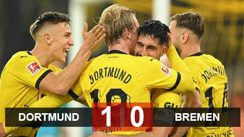 Kết quả Dortmund 1-0 Bremen: Thắng nhẹ chiếm ngôi đầu