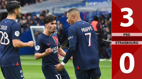 VIDEO bàn thắng PSG vs Strasbourg: 3-0 (Vòng 9 Ligue 1 mùa 2023/24)