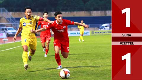 VIDEO bàn thắng SLNA vs Viettel: 1-1 (Vòng 1 V.League 2023/24)