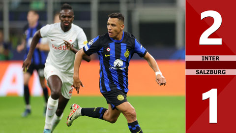 VIDEO bàn thắng Inter vs Salzburg: 2-1 (Vòng bảng Champions League 2023/24)