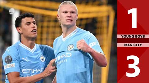 VIDEO bàn thắng Young Boys vs Man City: 1-3 (Vòng bảng Champions League 2023/24)