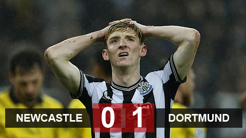 Kết quả Newcastle 0-1 Dortmund: Gục ngã tại St. Jame's Park
