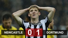 Kết quả Newcastle 0-1 Dortmund: Gục ngã tại St. Jame's Park