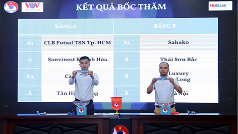 Xuất hiện bảng đấu hấp dẫn tại giải futsal HD Bank Cup Quốc gia 2023