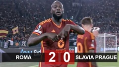 Kết quả Roma 2-0 Slavia Prague: Lukaku không thể ngừng ghi bàn