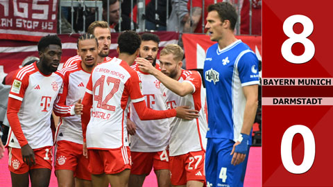 VIDEO bàn thắng Bayern vs Darmstadt: 8-0 (Vòng 9 Bundesliga 2023/24)