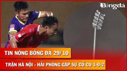 Tin nóng BĐVN 29/10: Sân của CLB Hà Nội gặp sự cố hy hữu hiếm thấy trong lịch sử V.League