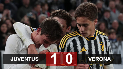 Kết quả Juventus 1-0 Verona: Bước ngoặt phút cuối giúp Juventus lên đỉnh bảng