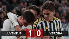 Kết quả Juventus 1-0 Verona: Bước ngoặt phút cuối giúp Juventus lên đỉnh bảng