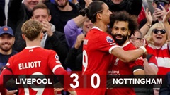 Kết quả Liverpool 3-0 Nottingham: Salah 'nổ súng', Liverpool bất bại trên sân nhà